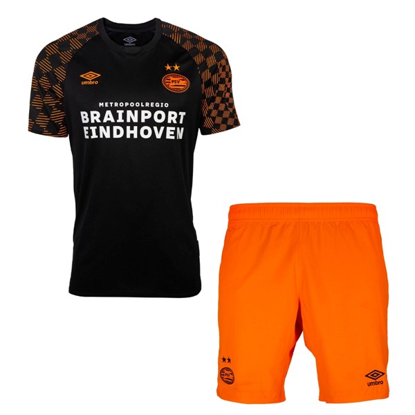Trikot Eindhoven Auswarts Kinder 2019-20 Schwarz Orange Fussballtrikots Günstig
